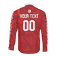 Custom Tunisia 2026 World Football Long Sleeve Button Shirt Eagles of Carthage Go Champions
