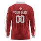 Custom Tunisia 2026 World Football Long Sleeve Polo Shirt Eagles of Carthage Go Champions