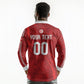 Custom Tunisia 2026 World Football Long Sleeve Polo Shirt Eagles of Carthage Go Champions