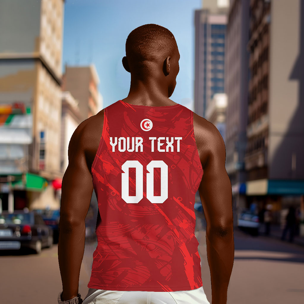 Custom Tunisia 2026 World Football Men Tank Top Eagles of Carthage Go Champions