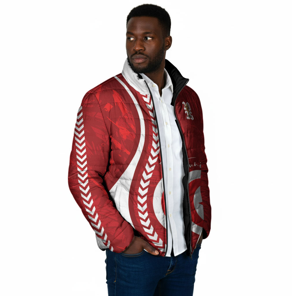 Custom Tunisia 2026 World Football Padded Jacket Eagles of Carthage Go Champions