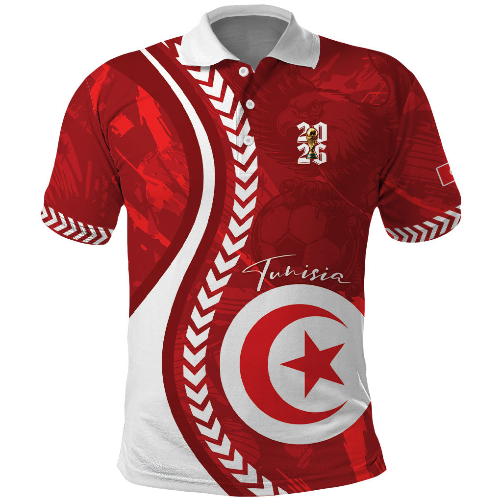 Custom Tunisia 2026 World Football Polo Shirt Eagles of Carthage Go Champions