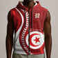 Custom Tunisia 2026 World Football Sleeveless Zip Hoodie Eagles of Carthage Go Champions