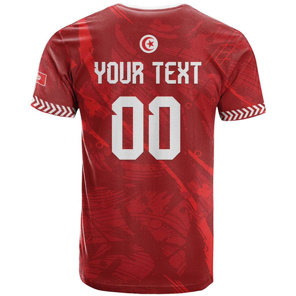 Custom Tunisia 2026 World Football T shirt Eagles of Carthage Go Champions