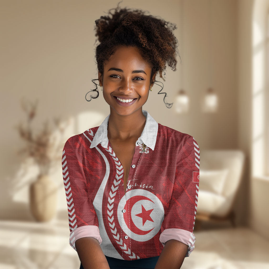 Custom Tunisia 2026 World Football Women Casual Shirt Eagles of Carthage Go Champions