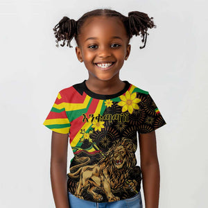 Enkutatash Ethiopia New Year Kid T shirt Lion of Judah Adey Abeba Flower