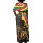 Enkutatash Ethiopia New Year Off Shoulder Maxi Dress Lion of Judah Adey Abeba Flower