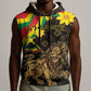 Enkutatash Ethiopia New Year Sleeveless Hoodie Lion of Judah Adey Abeba Flower - African Pride