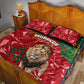 Morocco Independence Day Quilt Bed Set with Barbary Lion and Moussier's Redstart