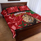 Morocco Independence Day Quilt Bed Set with Barbary Lion and Moussier's Redstart