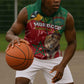 Morocco Independence Day Sleeveless Hoodie with Barbary Lion and Moussier's Redstart - African Pride