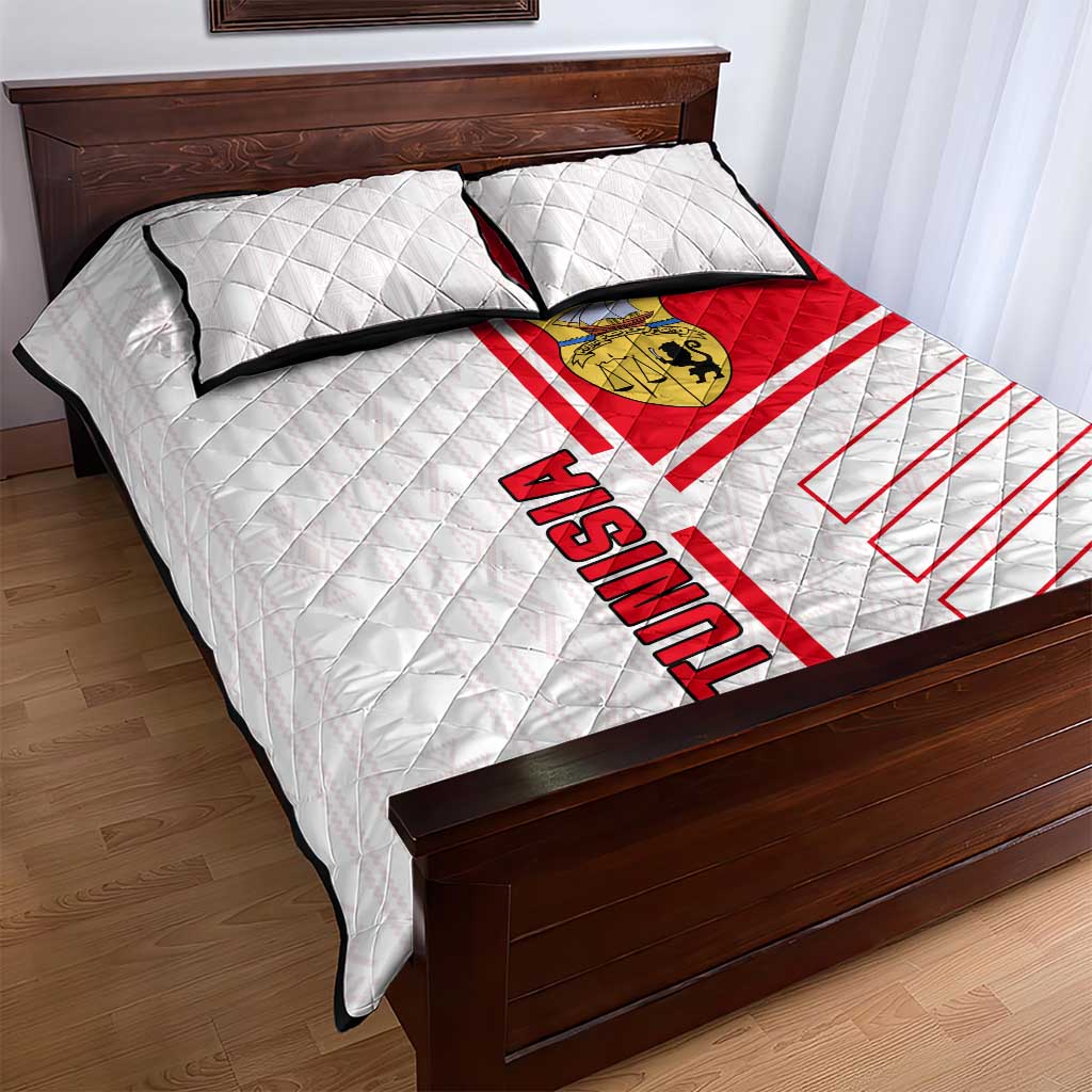 Tunisia Football Quilt Bed Set - Victory for the Eagles of Carthage