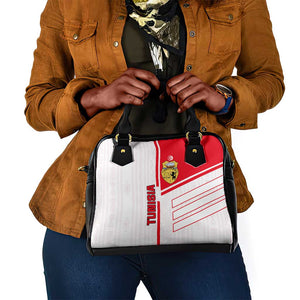 Tunisia Football Shoulder Handbag - Victory for the Eagles of Carthage