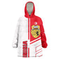 Tunisia Football Wearable Blanket Hoodie - Victory for the Eagles of Carthage