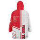 Tunisia Football Wearable Blanket Hoodie - Victory for the Eagles of Carthage