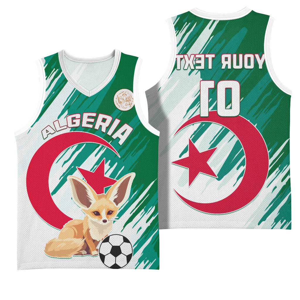 Support Les Fennecs - Algeria Football Basketball Jersey - African Pride
