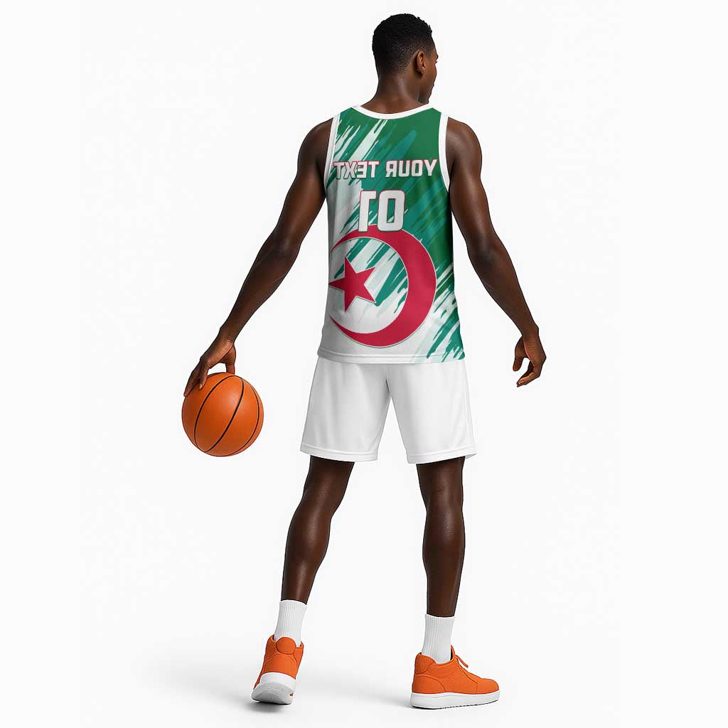 Support Les Fennecs - Algeria Football Basketball Jersey - African Pride