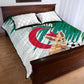 Support Les Fennecs - Algeria Football Quilt Bed Set