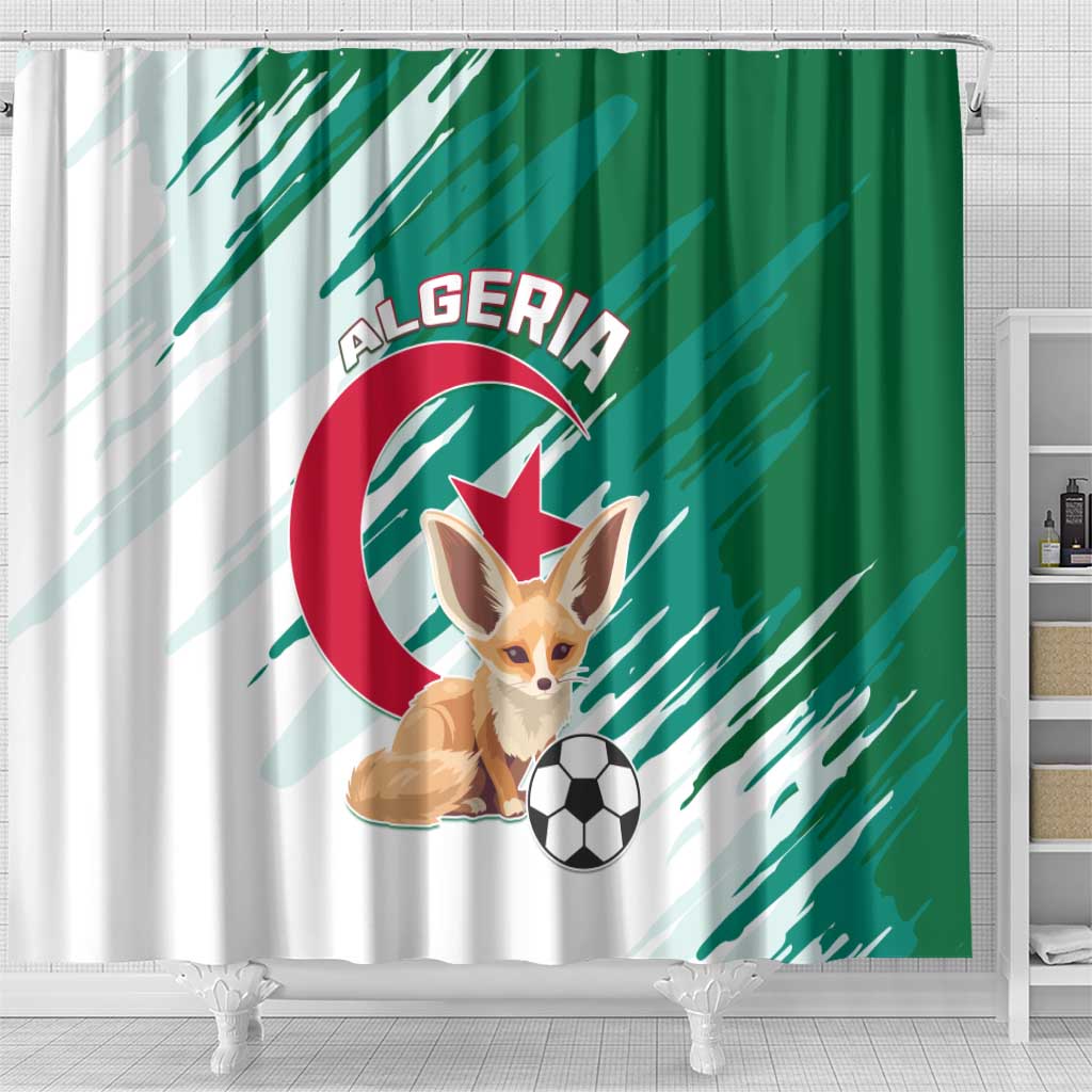 Support Les Fennecs - Algeria Football Shower Curtain