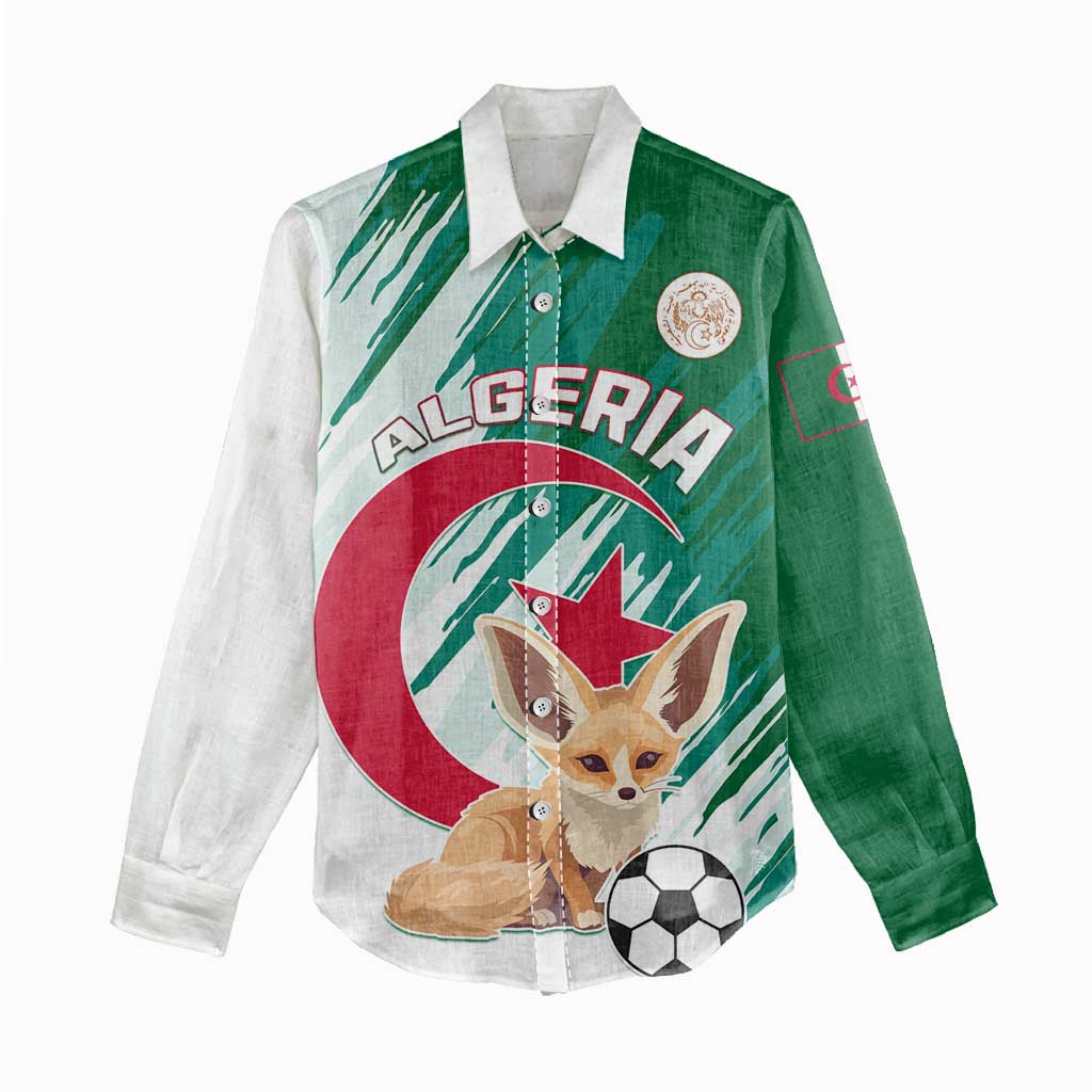 Support Les Fennecs - Algeria Football Women Casual Shirt LT01