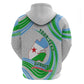 Custom Djibouti Independence Day Hoodie - June 27, Jabuuti Emblem with Islamic Pattern