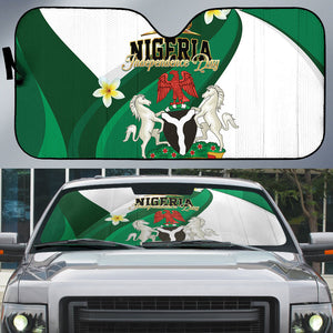 Nigeria Independence Day Auto Sun Shade Proud Nigerian