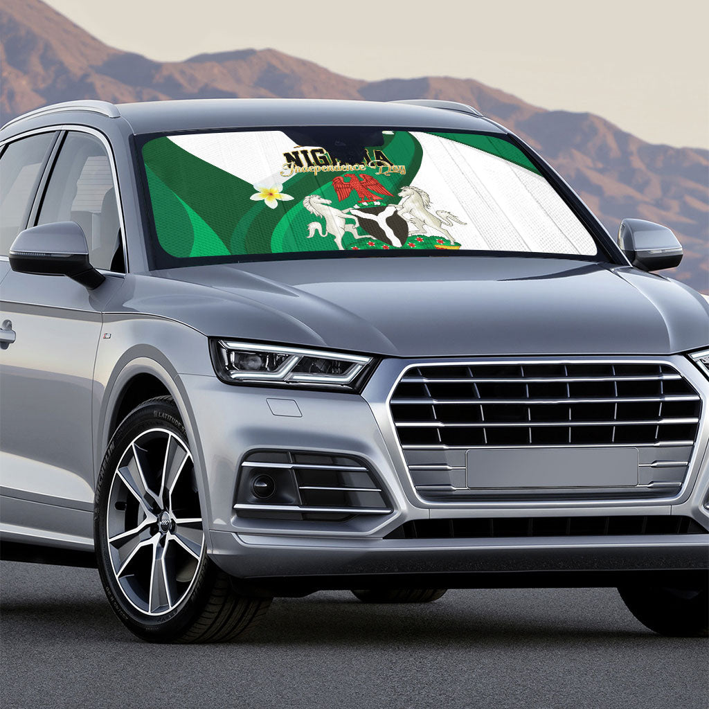 Nigeria Independence Day Auto Sun Shade Proud Nigerian