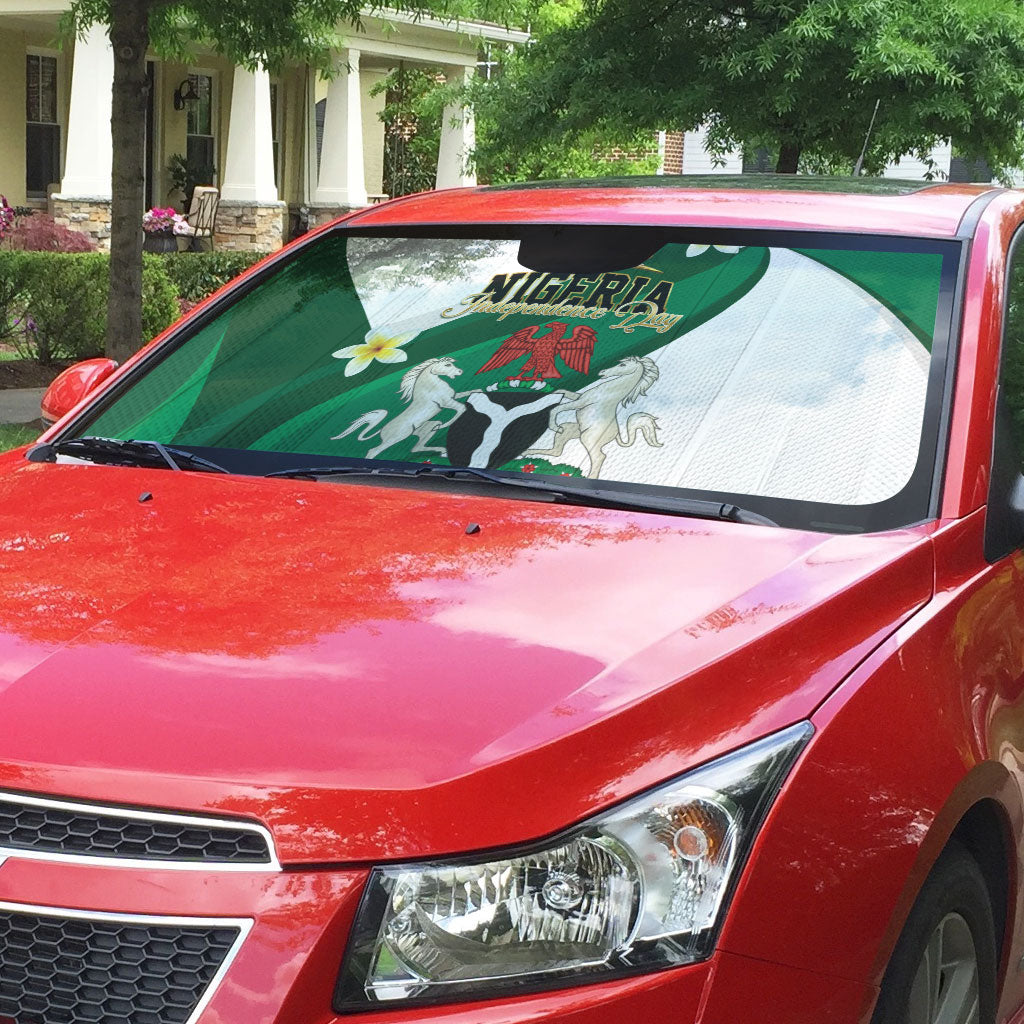 Nigeria Independence Day Auto Sun Shade Proud Nigerian