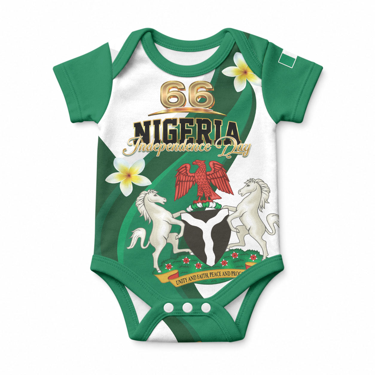 Personalised Nigeria Independence Day Baby Onesie Proud Nigerian