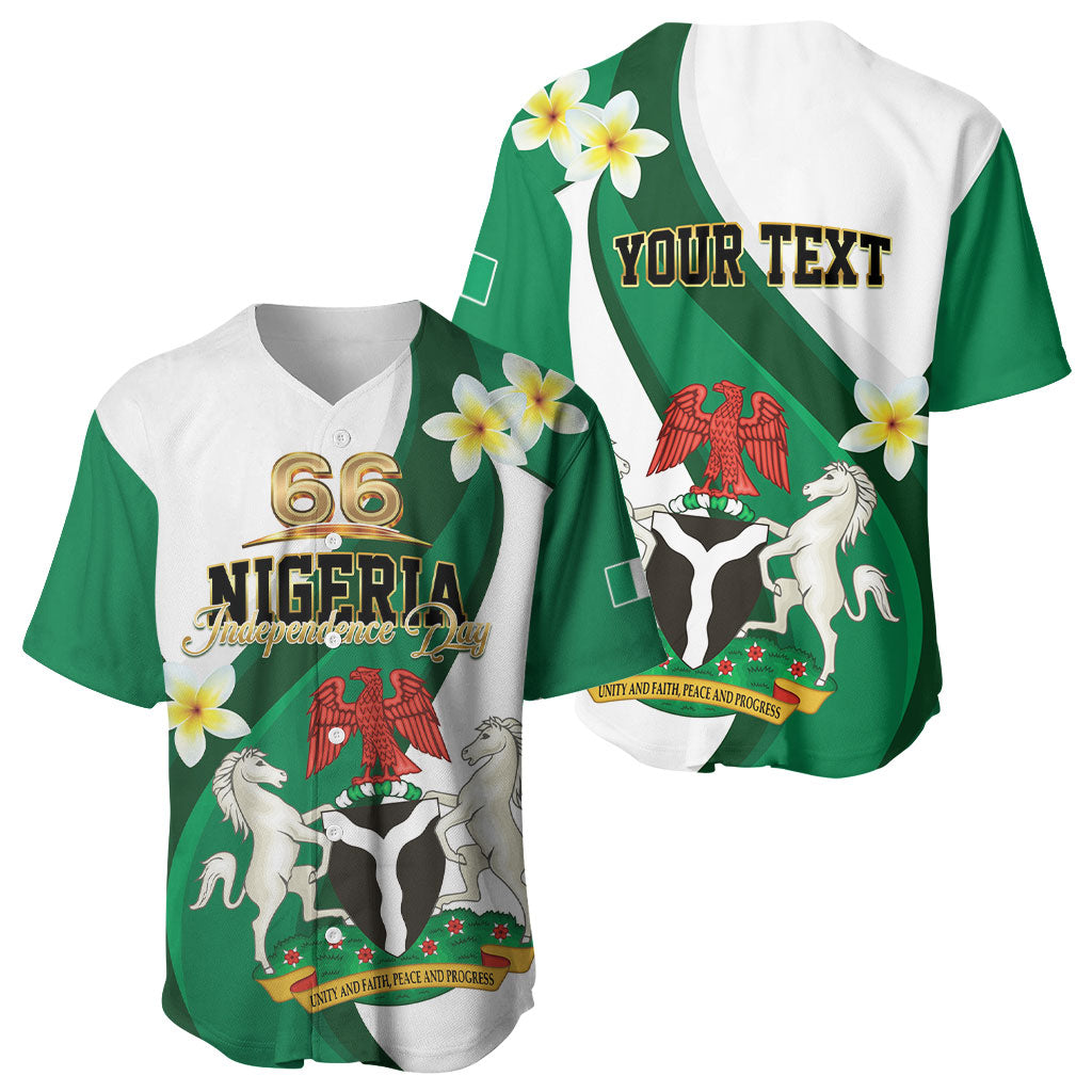Personalised Nigeria Independence Day Baseball Jersey Proud Nigerian
