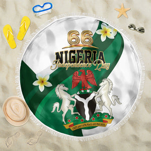 Nigeria Independence Day Beach Blanket Proud Nigerian