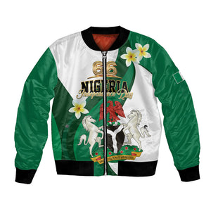 Personalised Nigeria Independence Day Bomber Jacket Proud Nigerian