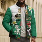 Personalised Nigeria Independence Day Bomber Puffer Jacket Proud Nigerian