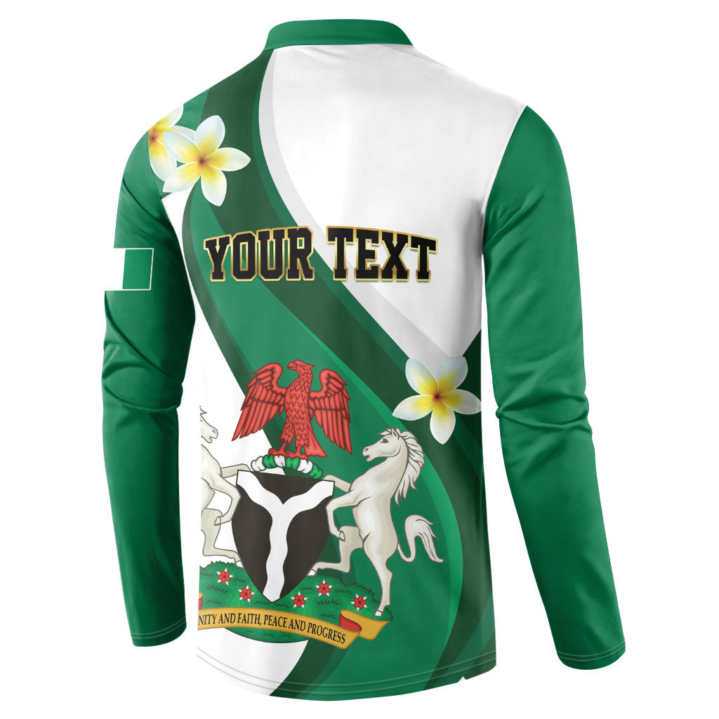 Personalised Nigeria Independence Day Button Sweatshirt Proud Nigerian