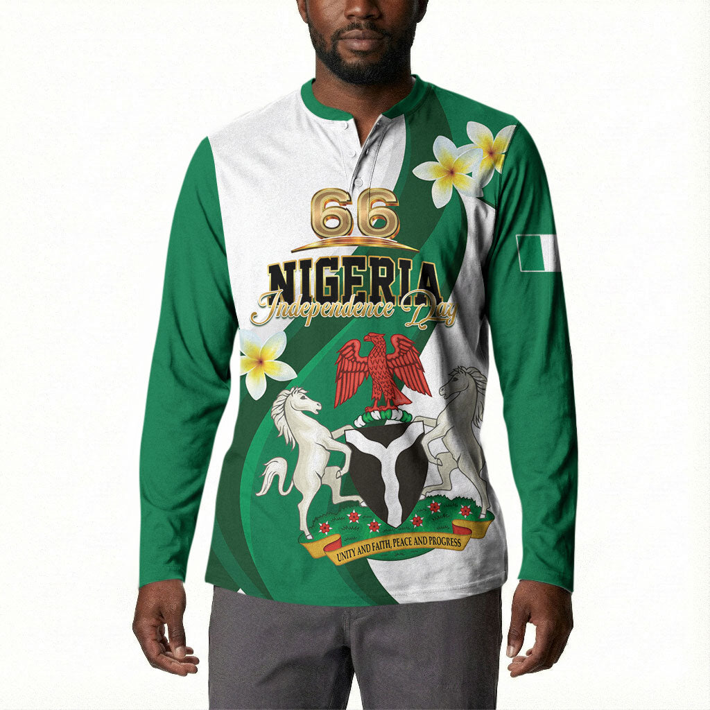 Personalised Nigeria Independence Day Button Sweatshirt Proud Nigerian