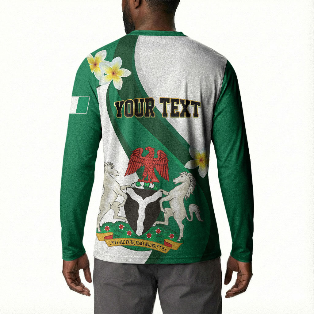 Personalised Nigeria Independence Day Button Sweatshirt Proud Nigerian