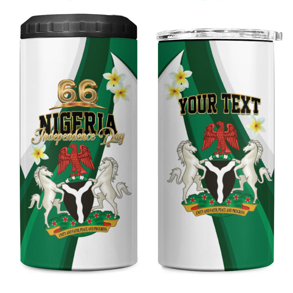 Personalised Nigeria Independence Day 4 in 1 Can Cooler Tumbler Proud Nigerian