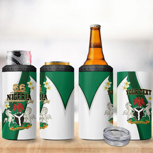 Personalised Nigeria Independence Day 4 in 1 Can Cooler Tumbler Proud Nigerian