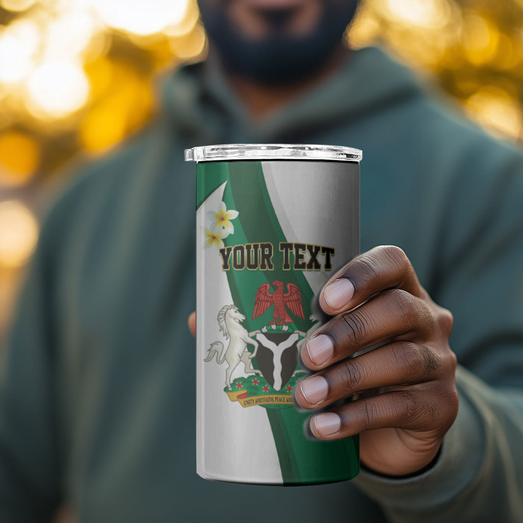 Personalised Nigeria Independence Day 4 in 1 Can Cooler Tumbler Proud Nigerian