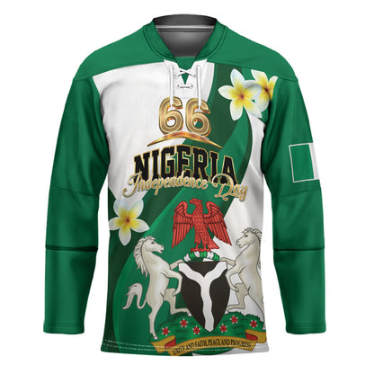 Personalised Nigeria Independence Day Hockey Jersey Proud Nigerian