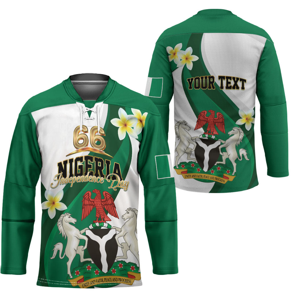 Personalised Nigeria Independence Day Hockey Jersey Proud Nigerian