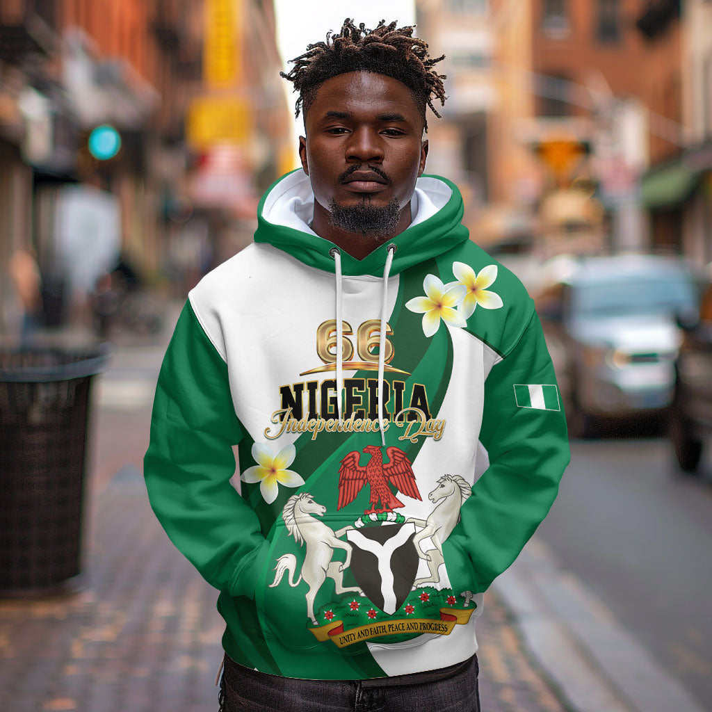 Personalised Nigeria Independence Day Hoodie Proud Nigerian