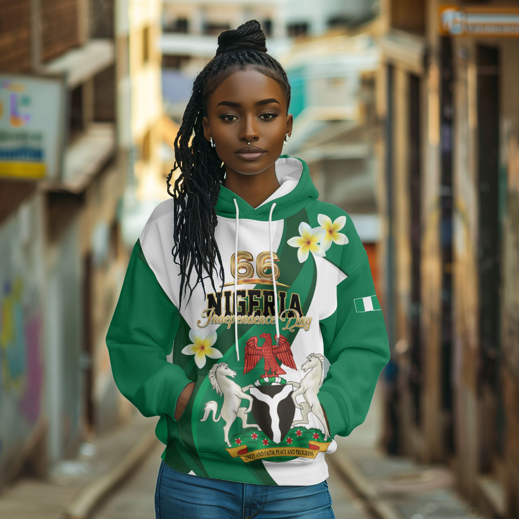 Personalised Nigeria Independence Day Hoodie Proud Nigerian