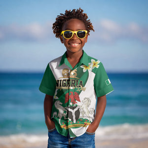 Personalised Nigeria Independence Day Kid Hawaiian Shirt Proud Nigerian