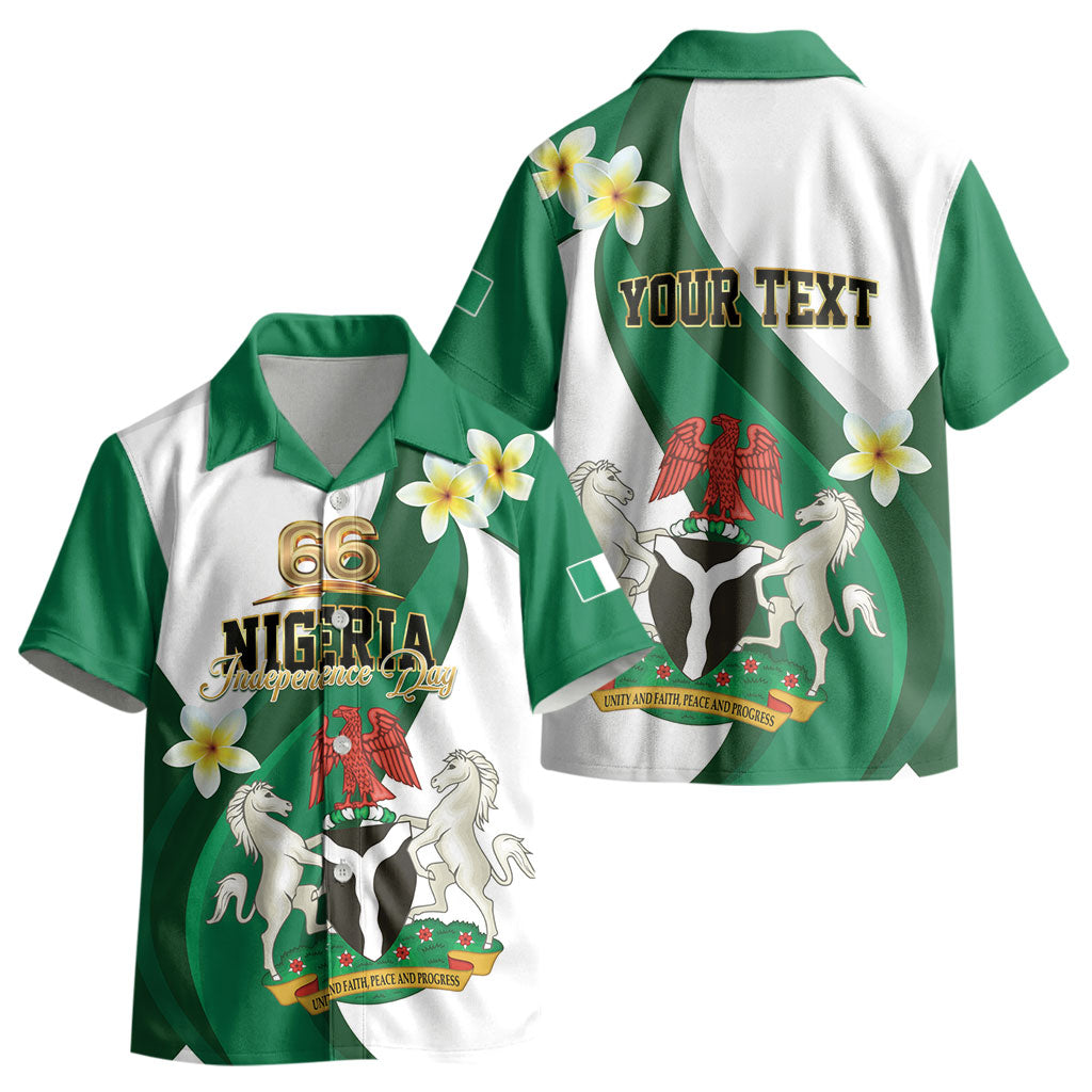 Personalised Nigeria Independence Day Kid Hawaiian Shirt Proud Nigerian