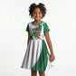 Personalised Nigeria Independence Day Kid Short Sleeve Dress Proud Nigerian