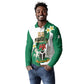 Personalised Nigeria Independence Day Long Sleeve Polo Shirt Proud Nigerian