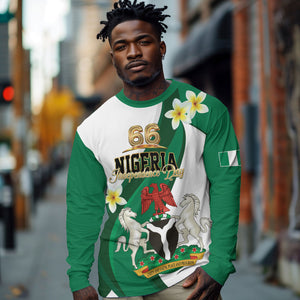 Personalised Nigeria Independence Day Long Sleeve Shirt Proud Nigerian