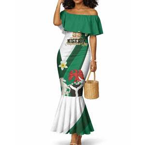 Personalised Nigeria Independence Day Mermaid Dress Proud Nigerian