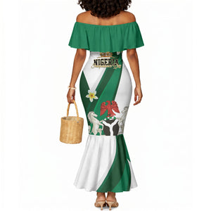 Personalised Nigeria Independence Day Mermaid Dress Proud Nigerian